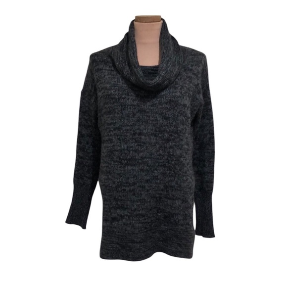 Autumn Cashmere Cowl Neck Sweater Size Medium Dark Gray - Picture 1 of 9